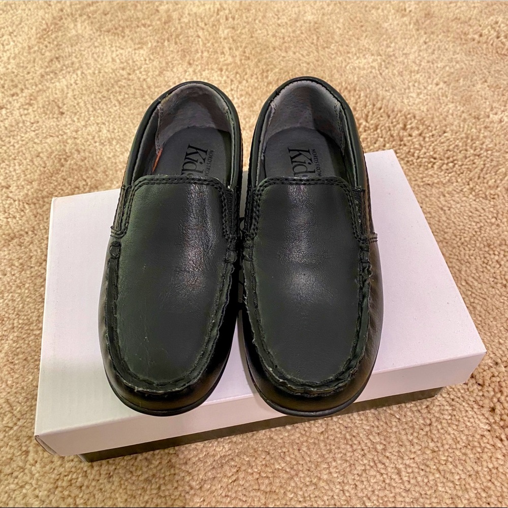 Nordstrom Kids black faux leather Loafer
